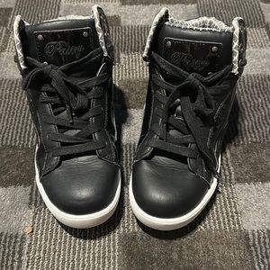PopTart Grid pastry High-top sneaker genuine leather, rubber sole Black size 3